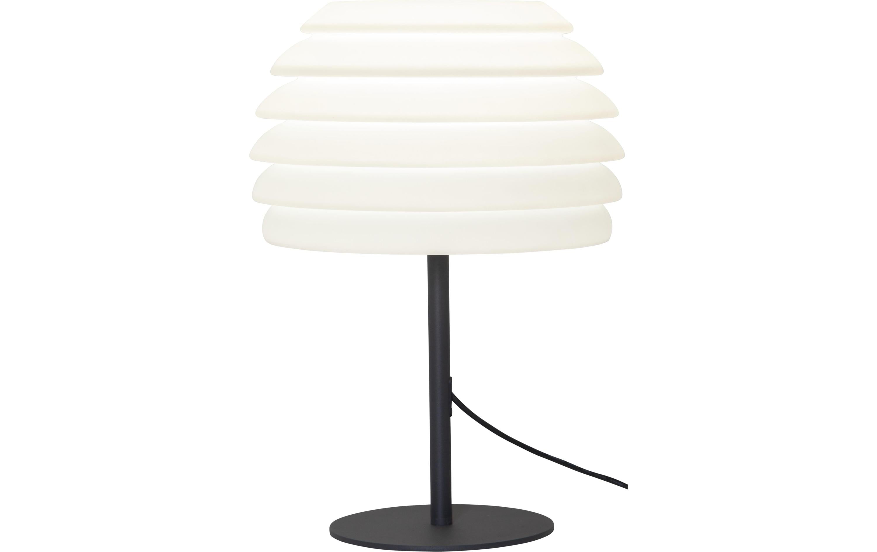 Star Trading Tischleuchte Rhodos Weiss 51.5cm, exkl. 1x E27 max. 40W, IP65
