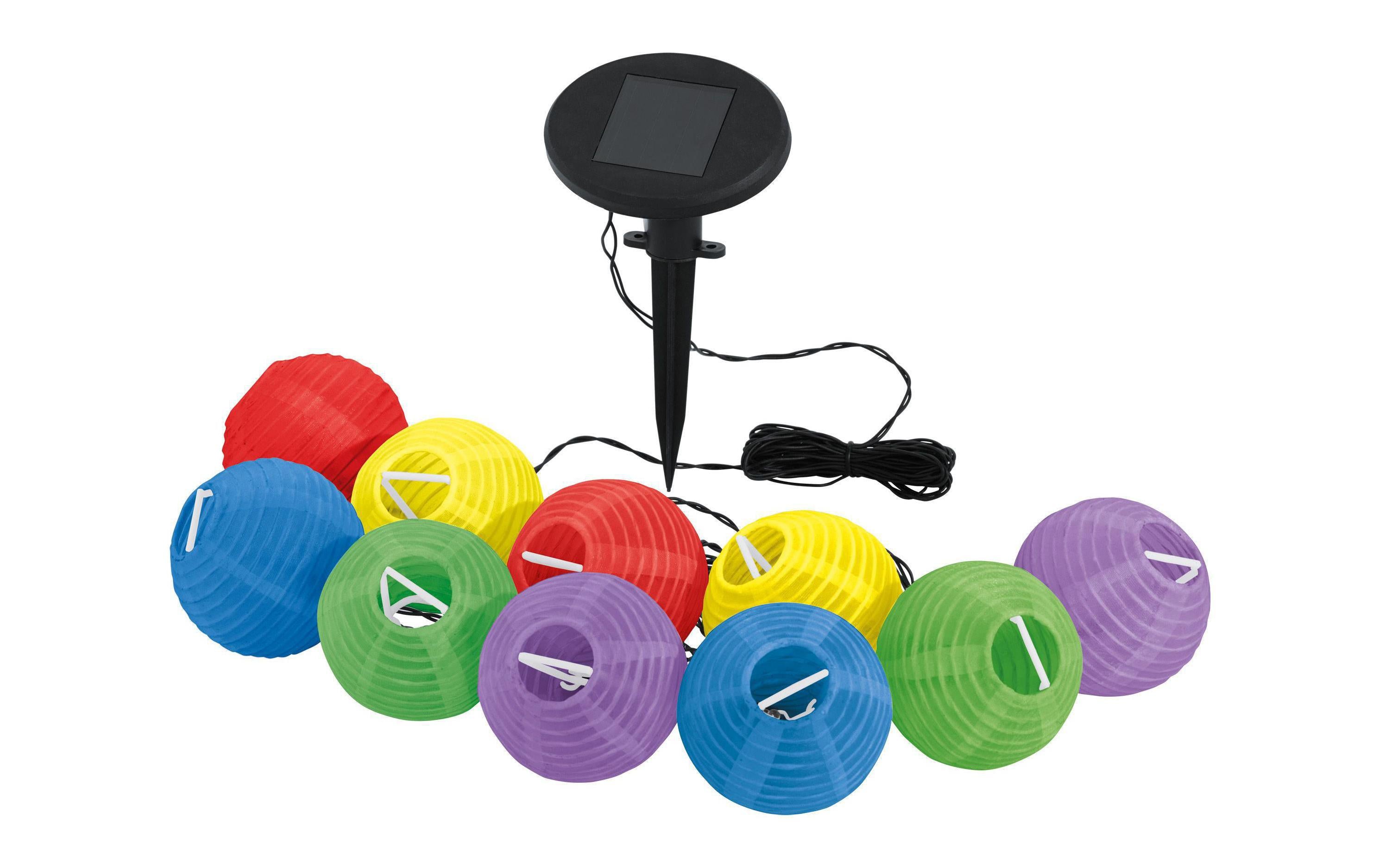 EGLO SOLAR Lichterkette bunt Solar / inkl.  10x LED 0,06W, Solar