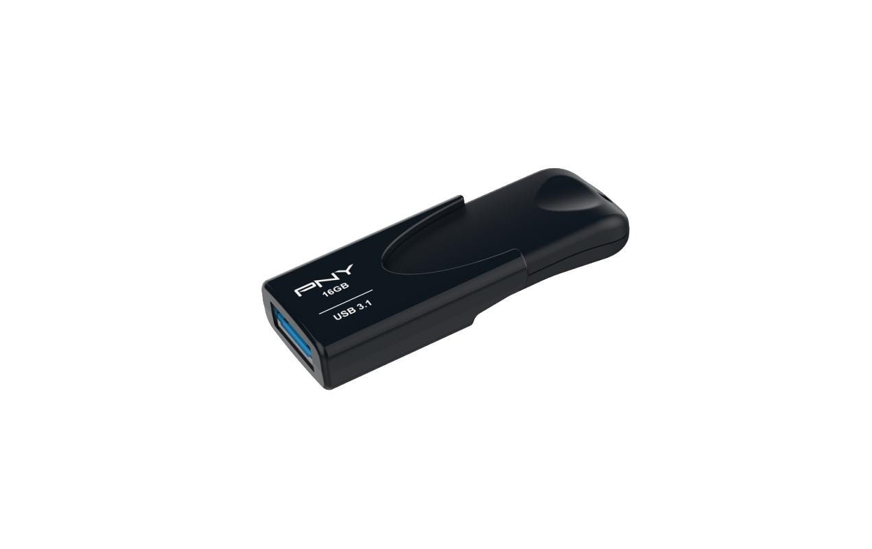 PNY USB3 Attaché 4 3.1 16GB Lesen: 80MB/s, Schreiben: 20MB/s