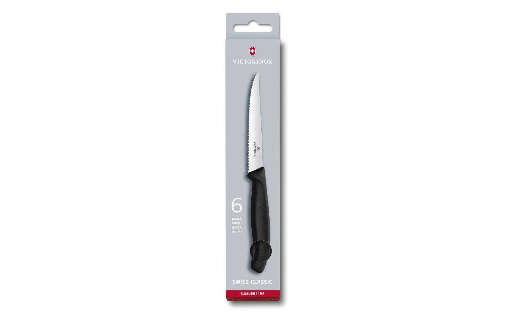 Victorinox Steakmesser-Set, 6-teilig schwarz
