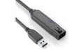 PureLink USB3.1 Verlängerungskabel, 15cm aktive Verstärkung, 5Gbps, Portsaver