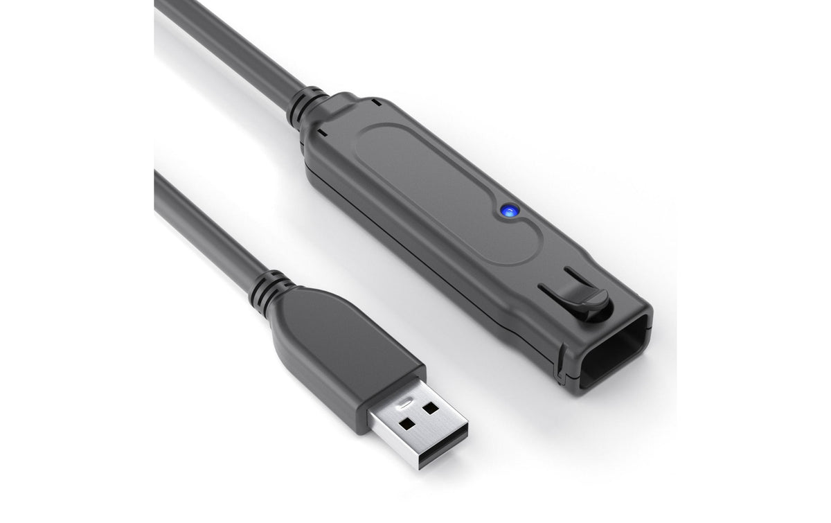 PureLink USB3.1 Verlängerungskabel, 15cm aktive Verstärkung, 5Gbps, Portsaver