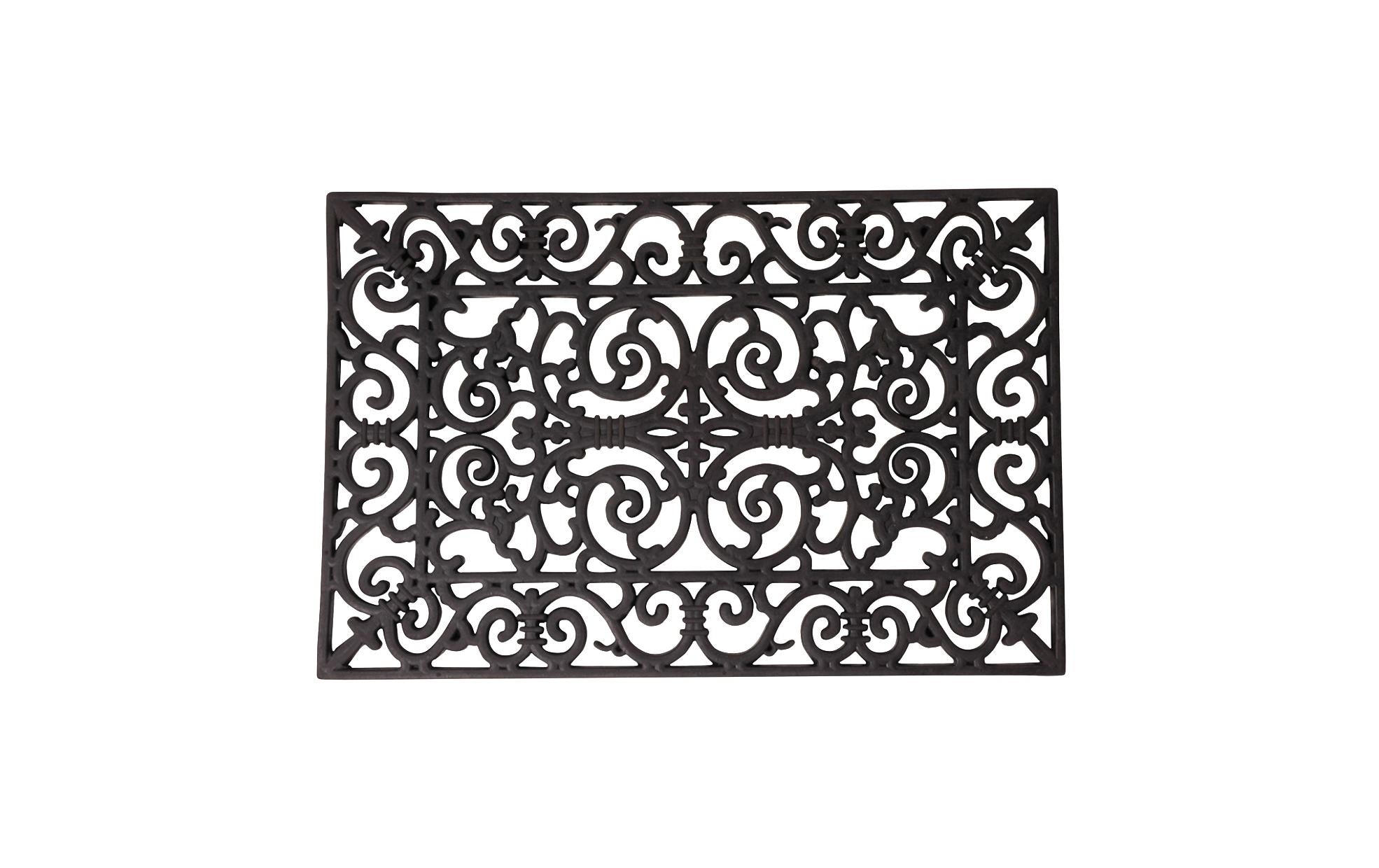 Esschert Design Fussmatte rechteckig Gummi, 70 x 40 x 1.3 cm