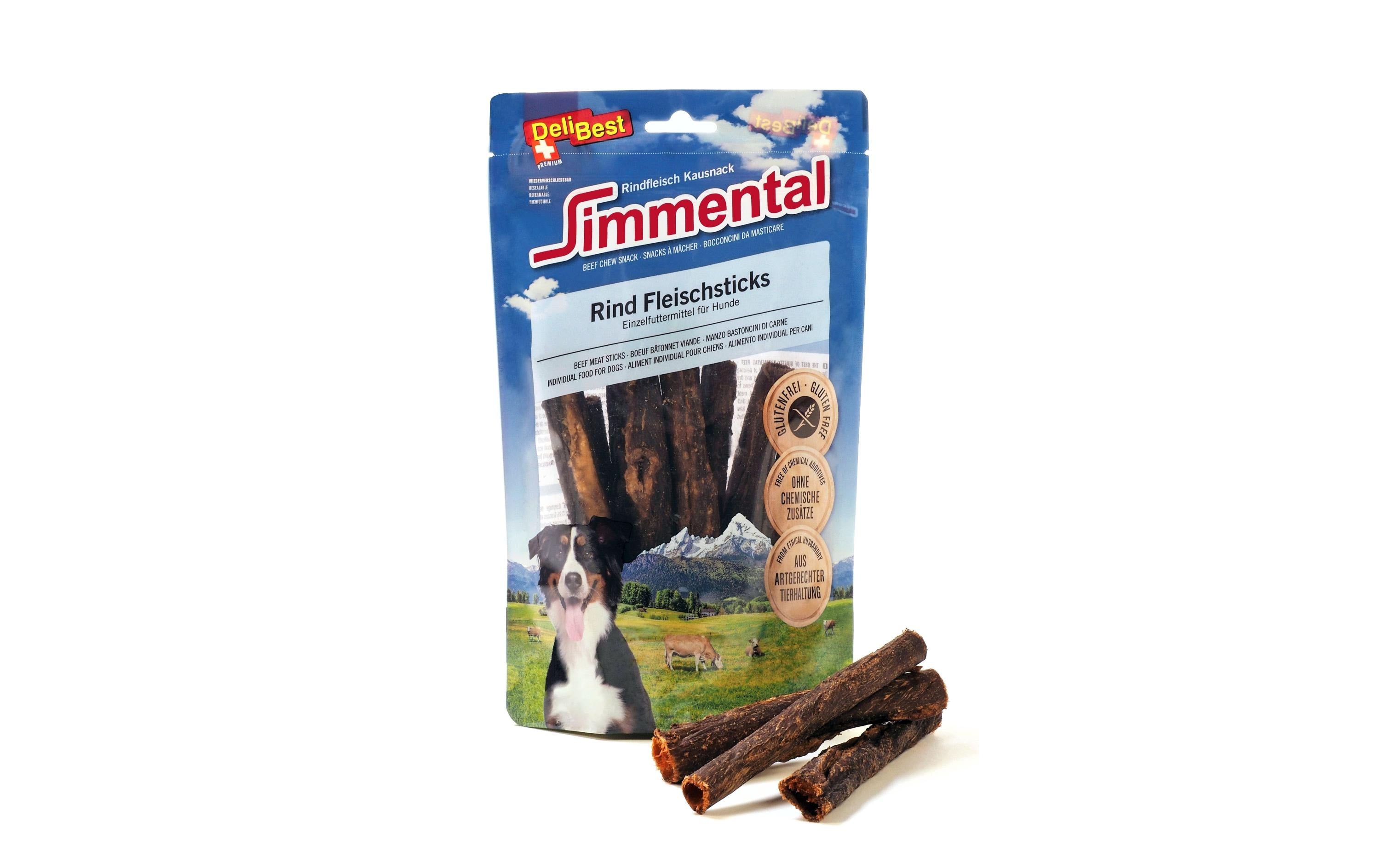 DeliBest Simmental Rind Fleischsticks rund 150g