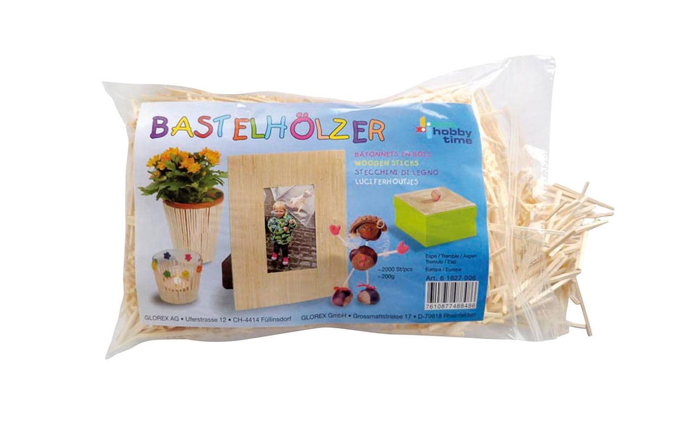 Glorex Bastelhölzer 4.5 cm ca. 2000 Stück