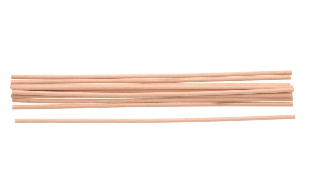 Glorex Rundstab Birke 6 mm x 50 cm, 10 Stück