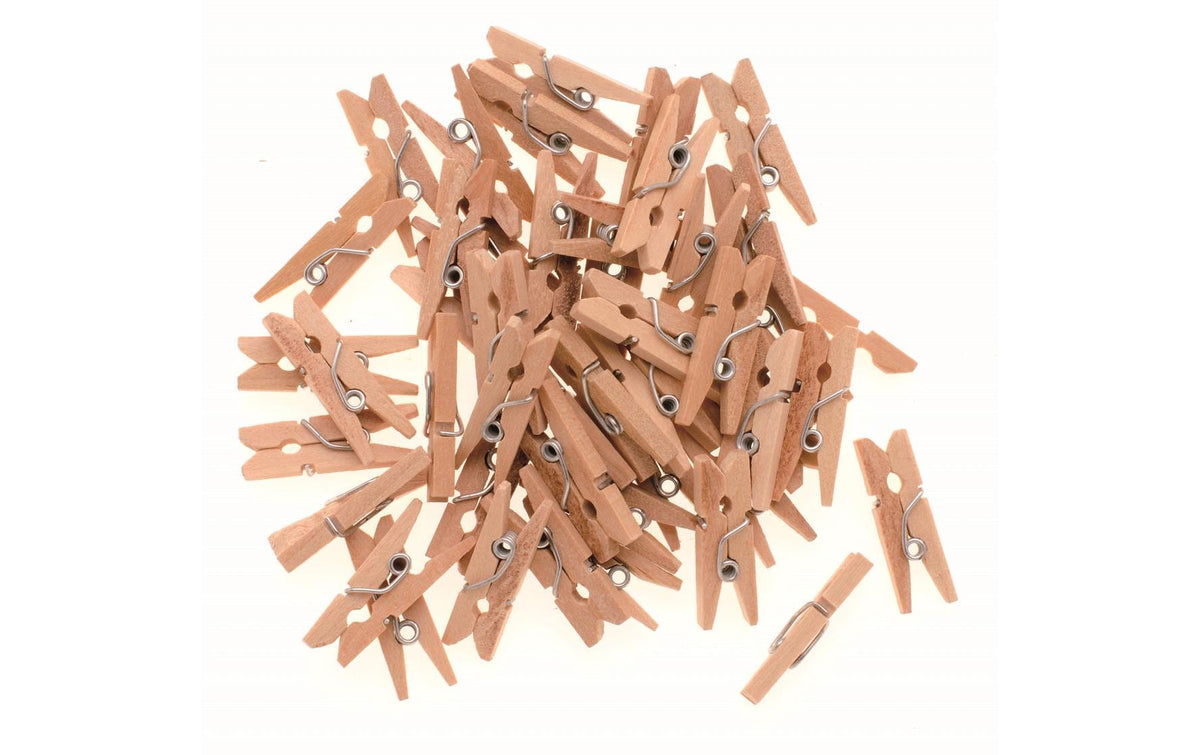 Glorex Wäscheklammer aus Holz 2.5 cm / 45 Stk.