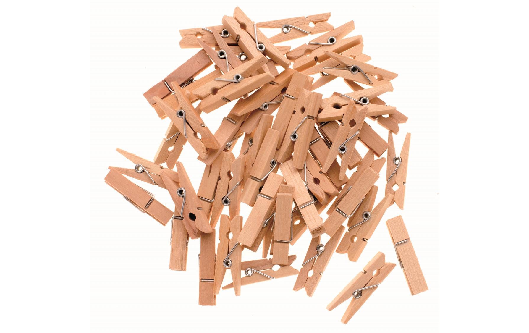 Glorex Wäscheklammer aus Holz 3.5 cm / 48 Stk.