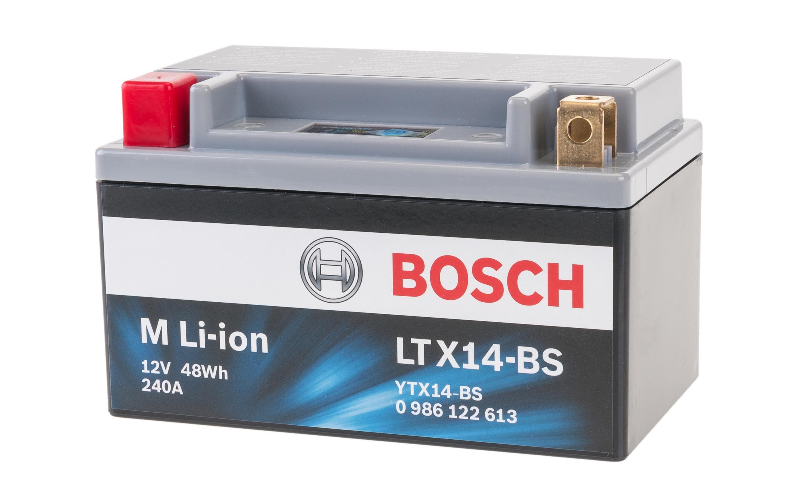 Bosch Automotive Motorradbatterie LTX14-BS Li-Ion 12V/ 4Ah