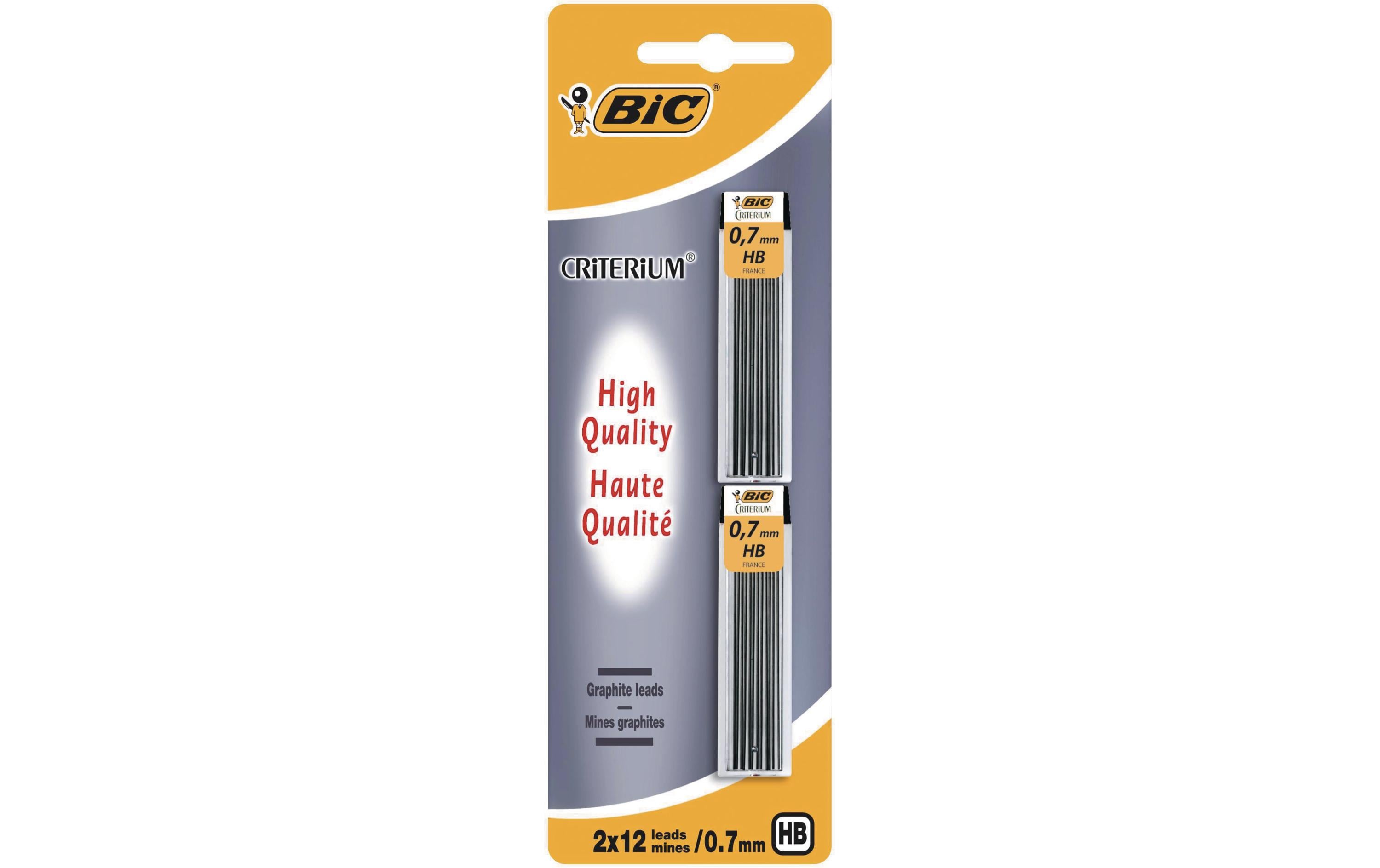 Bic HB 0.7mm Druckbleistift Ersatzminen 2x 12 Minen