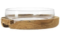 Leonardo Schale mit Teaksockel 39cm 1 Stück, Grösse 39x12cm