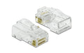 Delock RJ45 Stecker, UTP, Cat.6, 20 Stück RJ45 Crimp+Cut+Curve Stecker