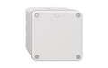 Feller NEVO Abzweigdose nass IP55 87x87x64mm, 3 Einführungen M20, weiss