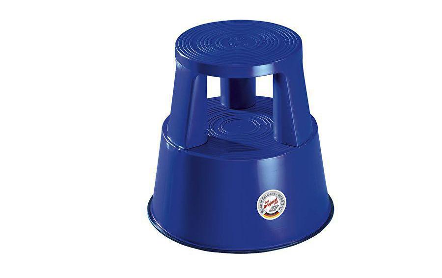 WEDO Rollhocker Step blau aus bruchfestem Kunststoff