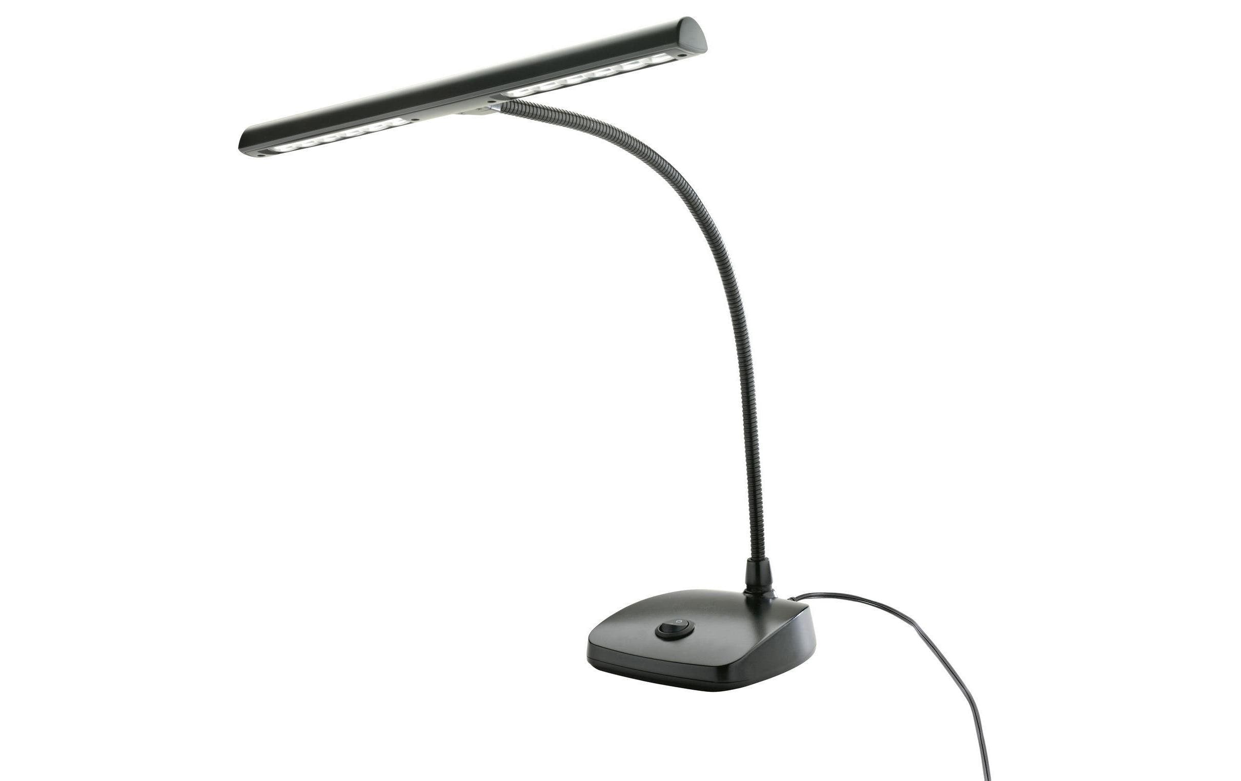 K&M 12297 LED Pianoleuchte schwarz, 2500 Lux, 3m Netzkabel