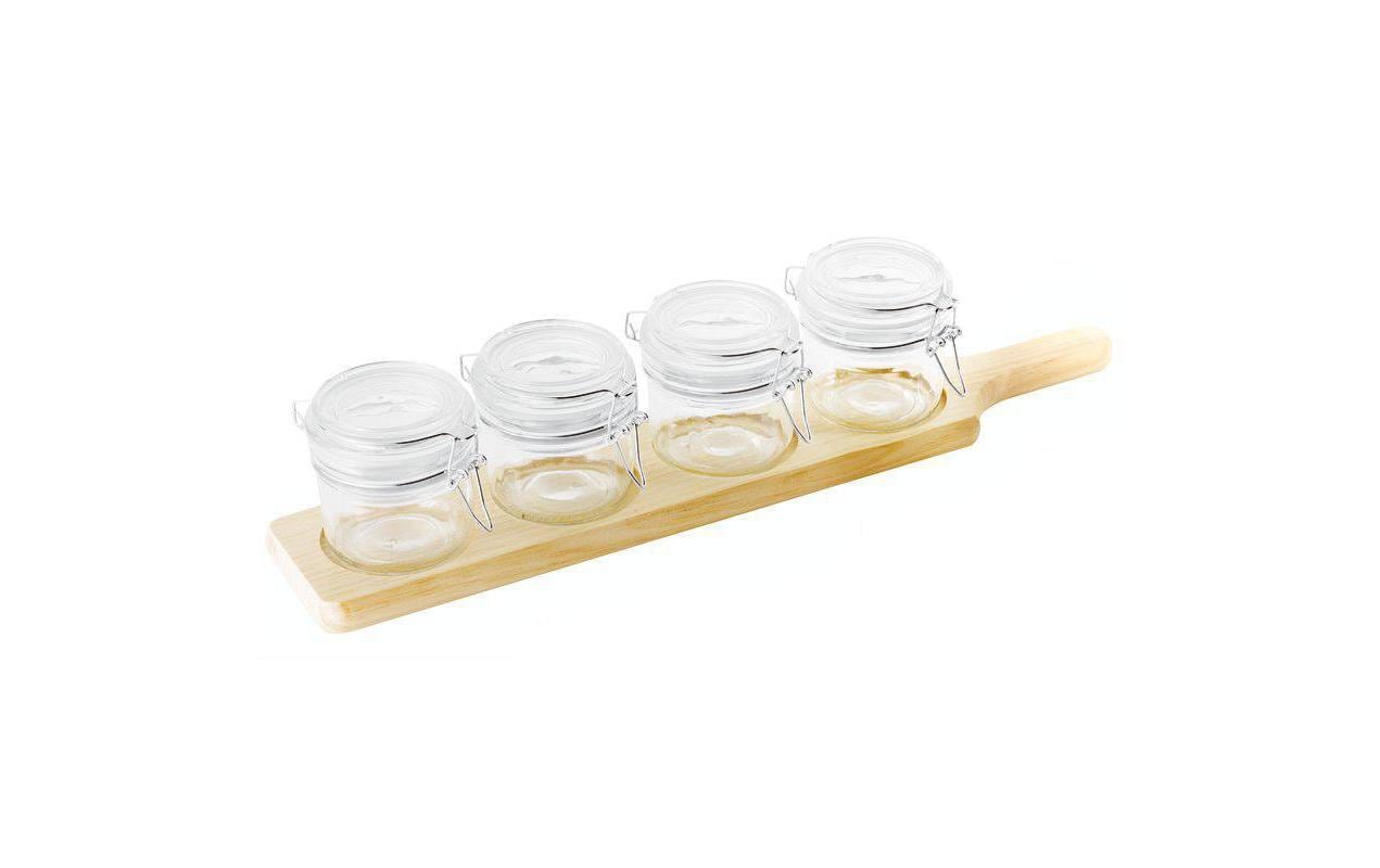 Paderno Servierplatte Holz 5tlg 49x9.7cm
