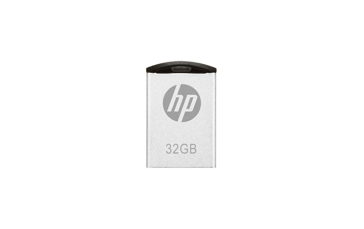 HP USB2.0 v222w 32GB Lesen: 14MB/s, Schreiben: 4MB/s, slim