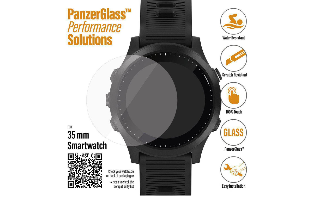 PANZERGLASS Displayschutz 35mm Garmin Forerunner 245/245music/45