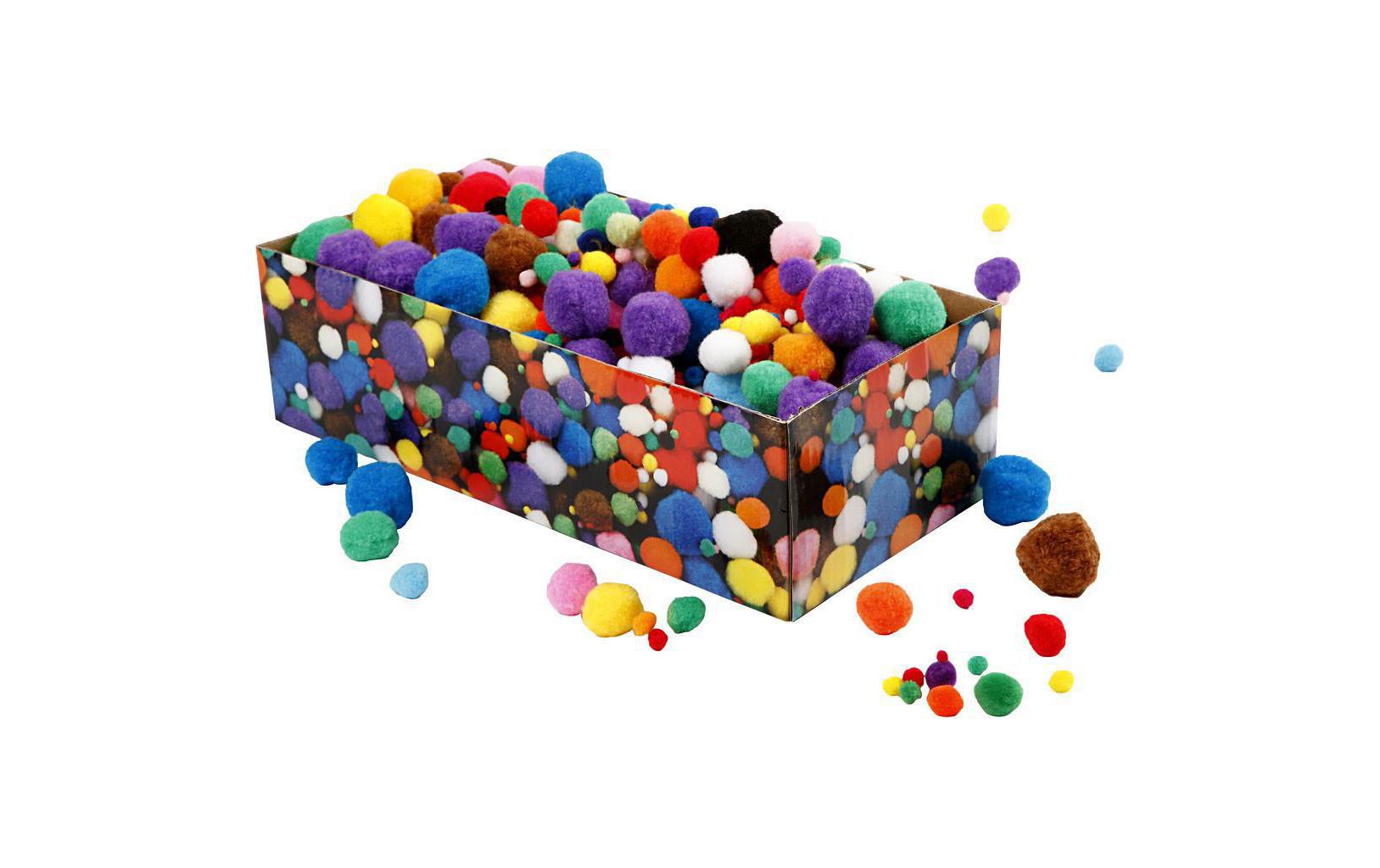 Creativ Company Pompons Grosspackung 720 Stück, D: 5 - 40 mm
