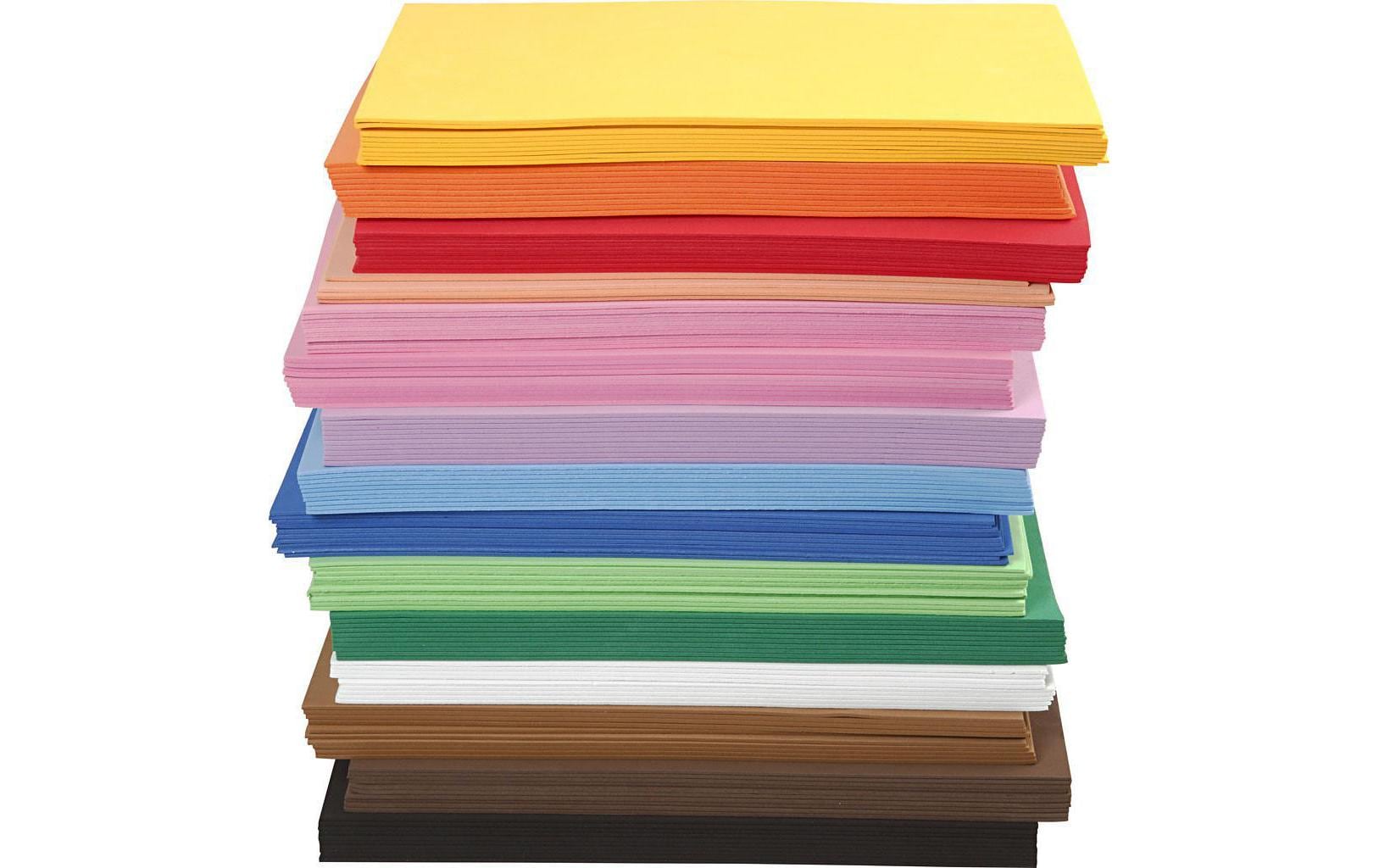 Creativ Company Moosgummi Grosspackung 15 Farben à 10 Blatt, 2 mm