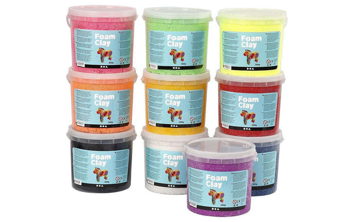 Creativ Company Foam Clay Grosspackung 10 Packungen à 560 g
