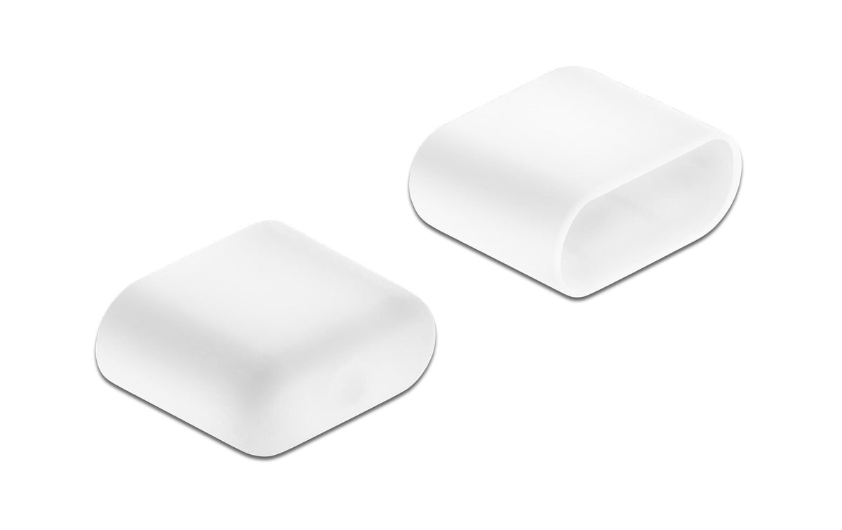 Delock USB-Typ-C Staubschutz, 10 Stück Zum Schutz von USB-Ports, weiss, ohne Griff