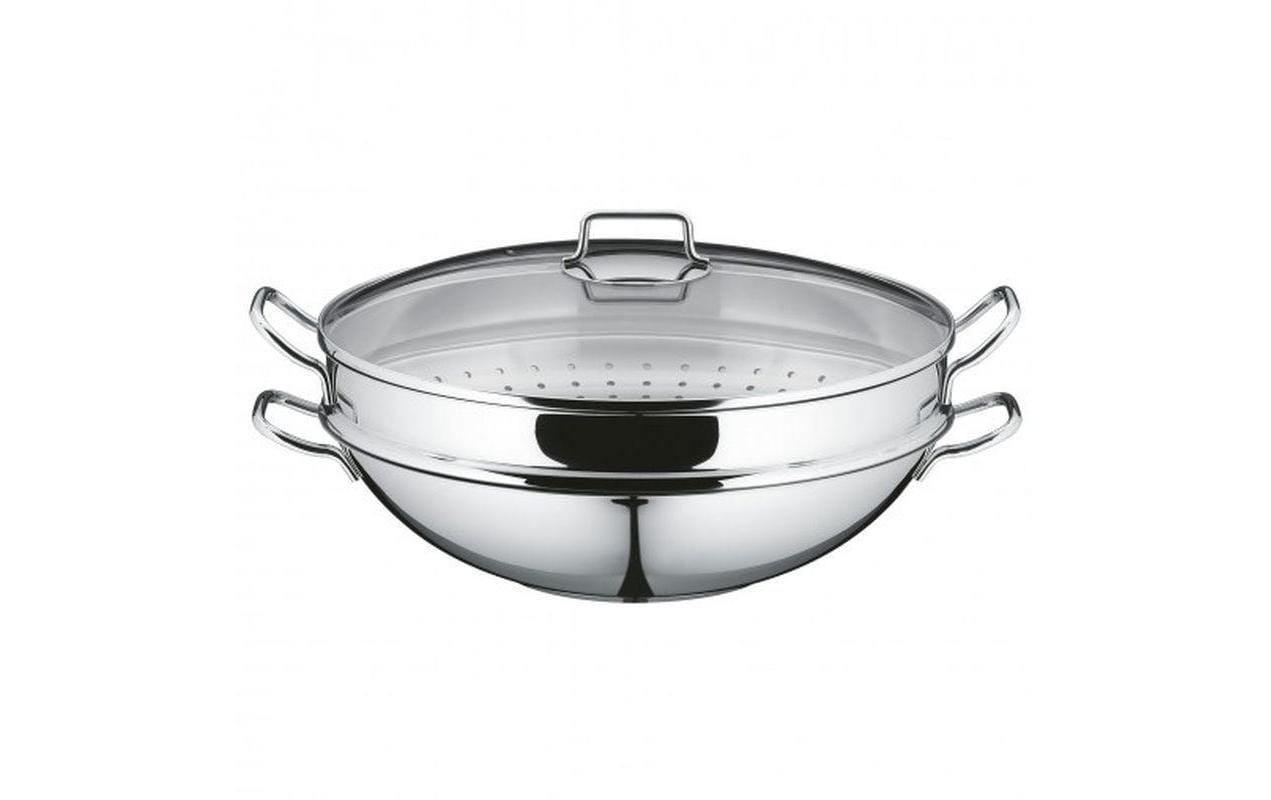WMF Wokpfanne Macao 36cm Edelstahl, für alle Herdarten
