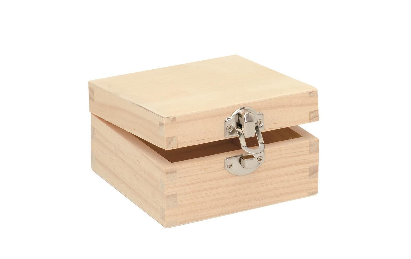 Glorex Holzbox mit Verschluss FSC 10 x 10 x 5.5 cm