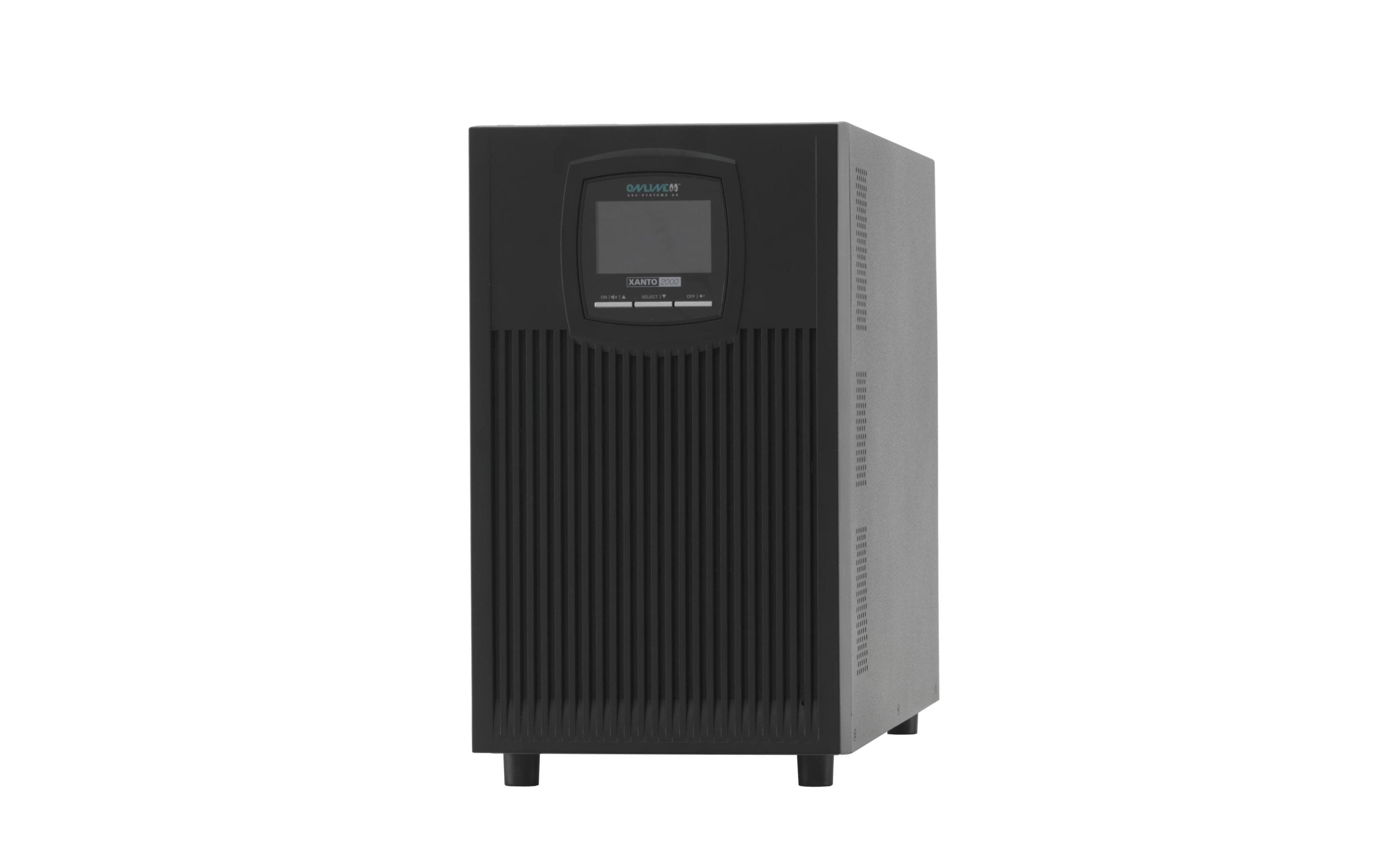 ONLINE USV Xanto 2000: 2000VA/2000W Online-Doppelwandler, Tower, USB, RS232