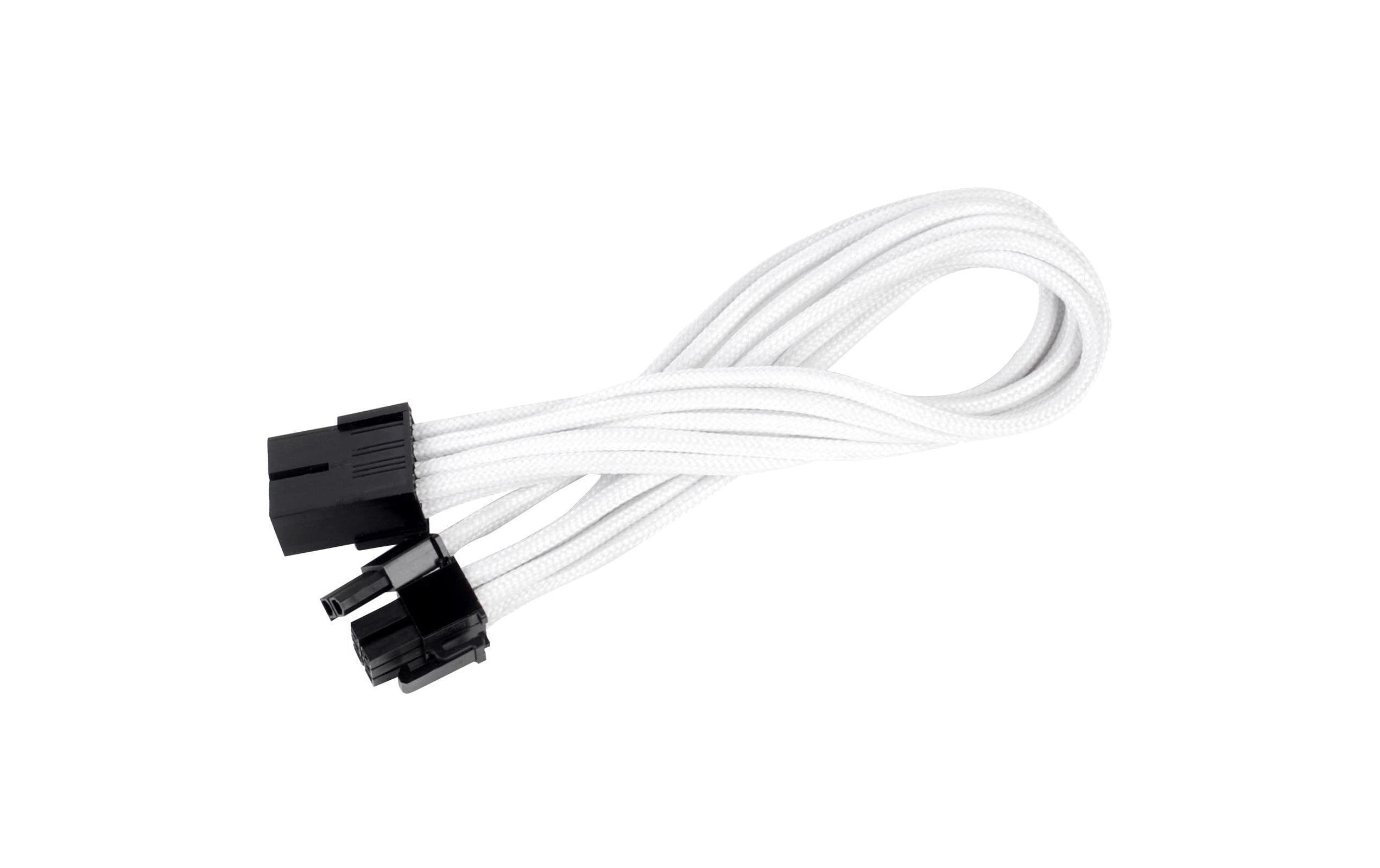 ATX Extension 8-8(6+2)Pin weiss 6+2 Pin GPU Verlängerung 30cm