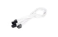 ATX Extension 8-8(4+4)Pin weiss 8 Pin CPU Power Verlängerung 30cm