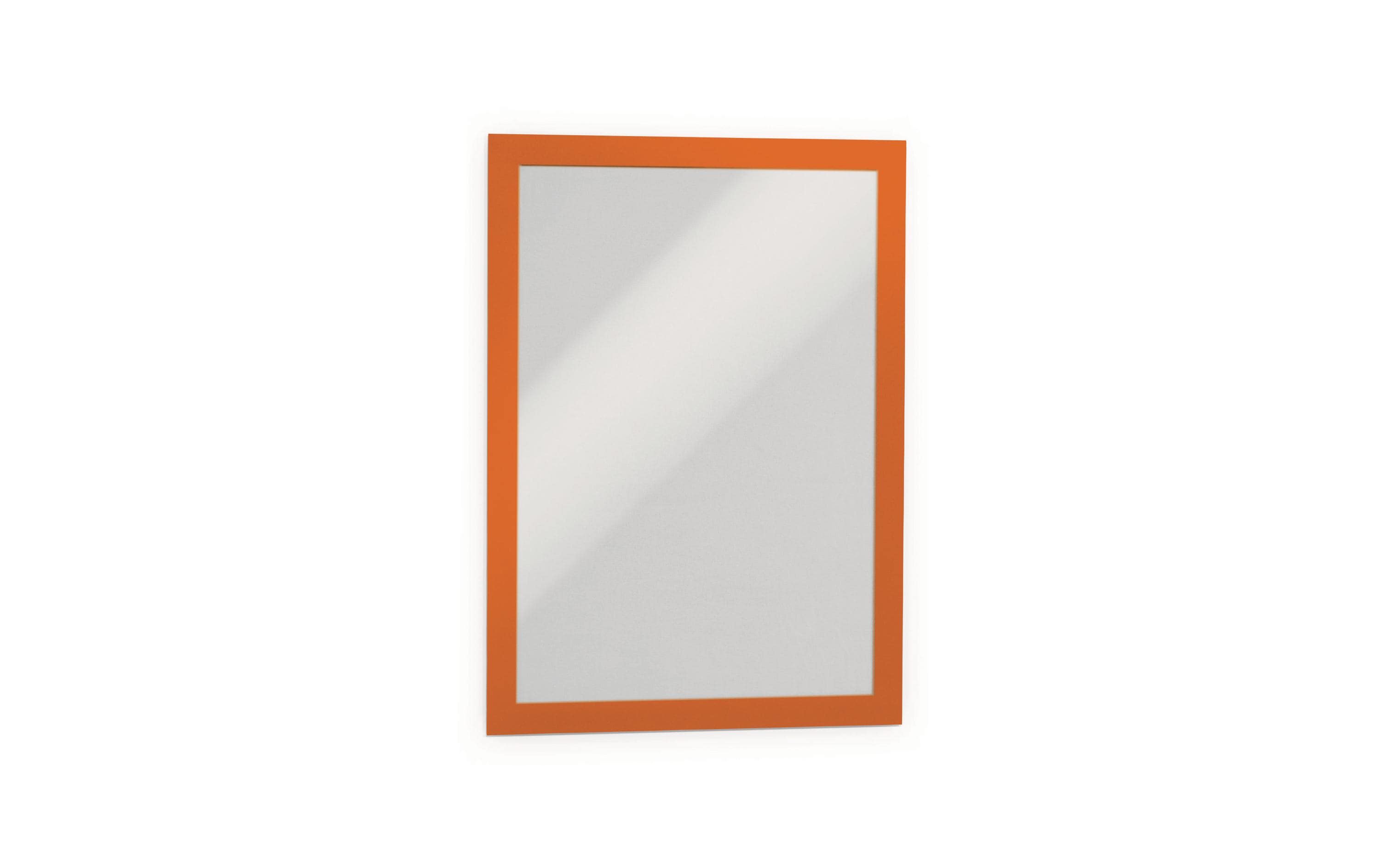 Durable Duraframe A4, orange, 2 Stück selbstklebende Informationsrahmen