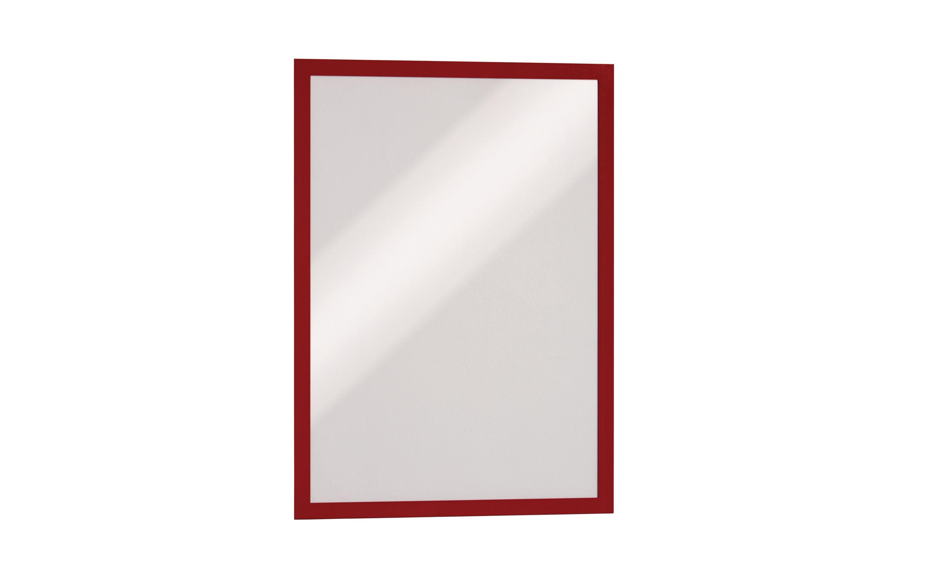 Durable Duraframe A3 rot, 2 Stück selbstklebende Informationsrahmen
