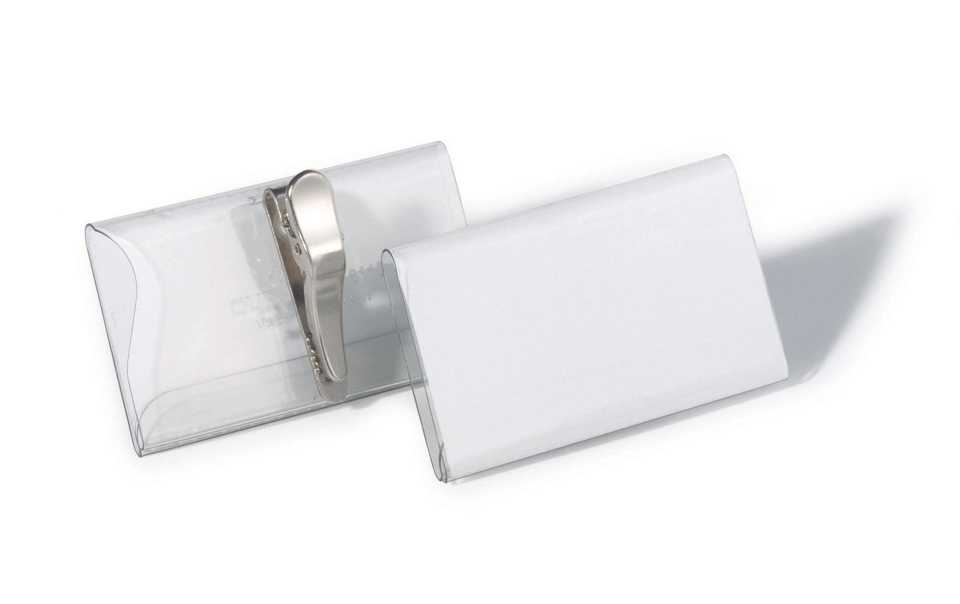 Durable Namensschild m. Krokoklemme 40x75mm Pack à 25 Stück