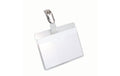 Durable Namensschild m. Clip 60x90mm transp Pack à 25 Stück
