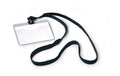 Durable Namensschild m. Textilband 60x90mm schwarz, Pack à 10 Stück