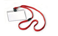 Durable Namensschild m. Textilband 60x90mm rot, Pack à 10 Stück