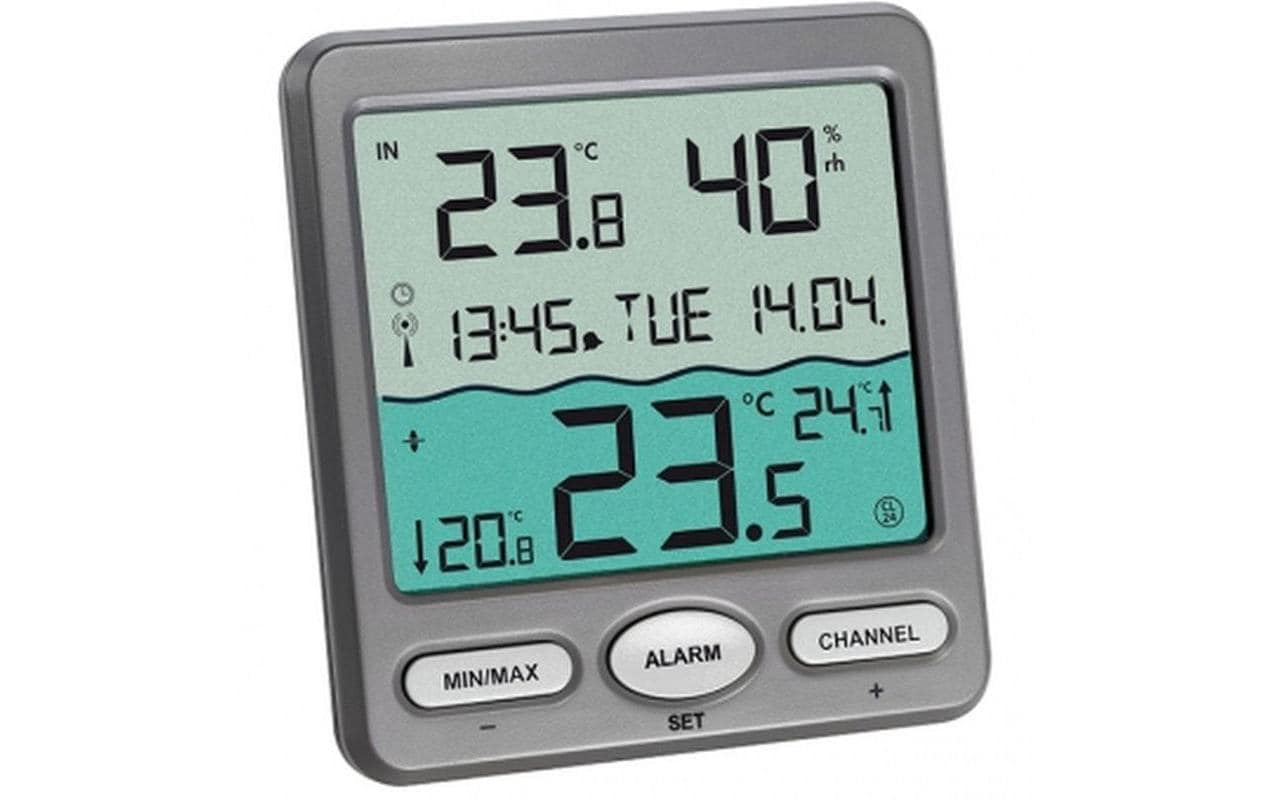 Thermometer Venice mit Funk Reichweite 50m Für Gartenteich oder Schwimmbad