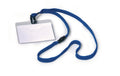 Durable Namensschild m. Textilband 60x90mm blau, Pack à 10 Stück