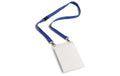 Durable Namensschild m. Textilband Duo A6 blau, Pack à 10 Stück