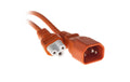 Anschlusskabel C14 / C5 2.0 m orange H05VV-F 3G 1,0mm²
