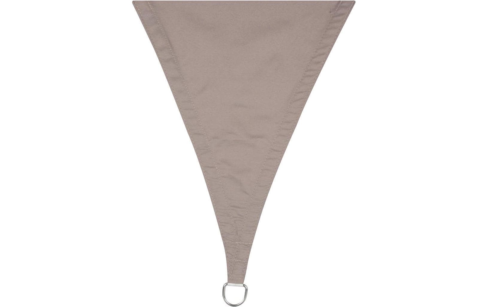 Perel Sonnensegel - Dreieck, 5x5x5 m, Farbe: BRAUNGRAU, Wasser abstossend,
