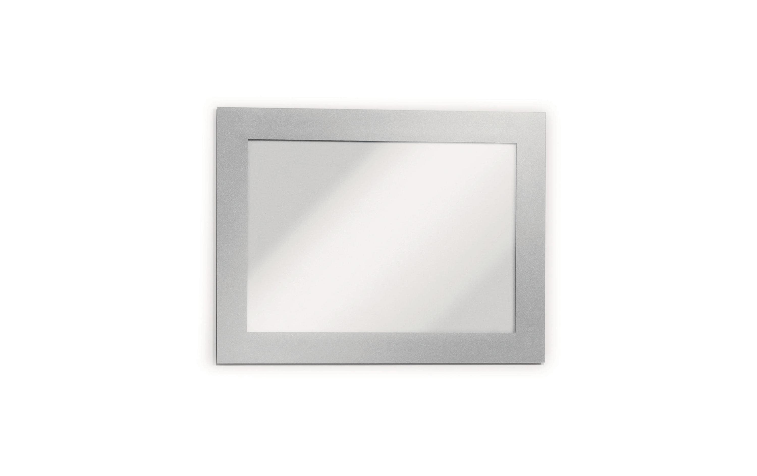 Durable Duraframe Magnetic A6 metall silber 5 Stück, magnetische Informationsrahmen