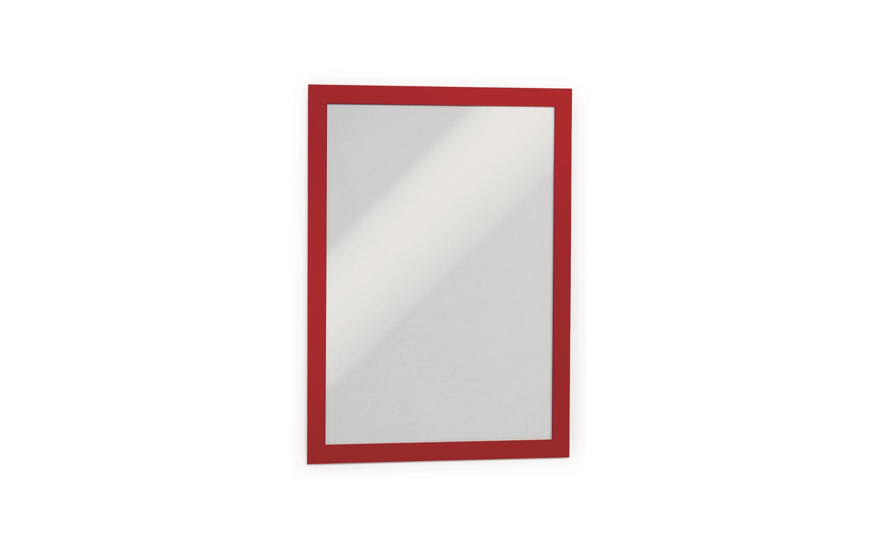 Durable Duraframe A4, rot, 2 Stück selbstklebende Informationsrahmen