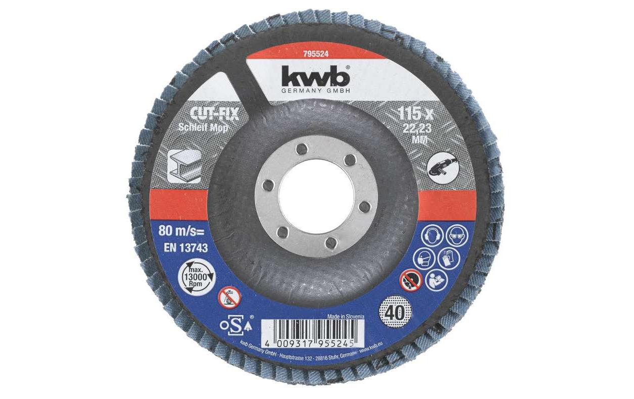 kwb Cutfix Schleifmop 115 K40