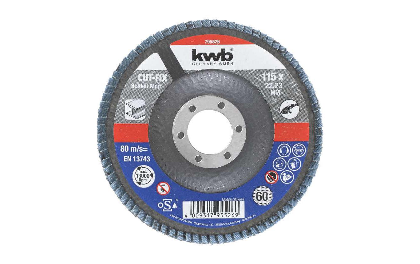 kwb Cutfix Schleifmop 115 K60