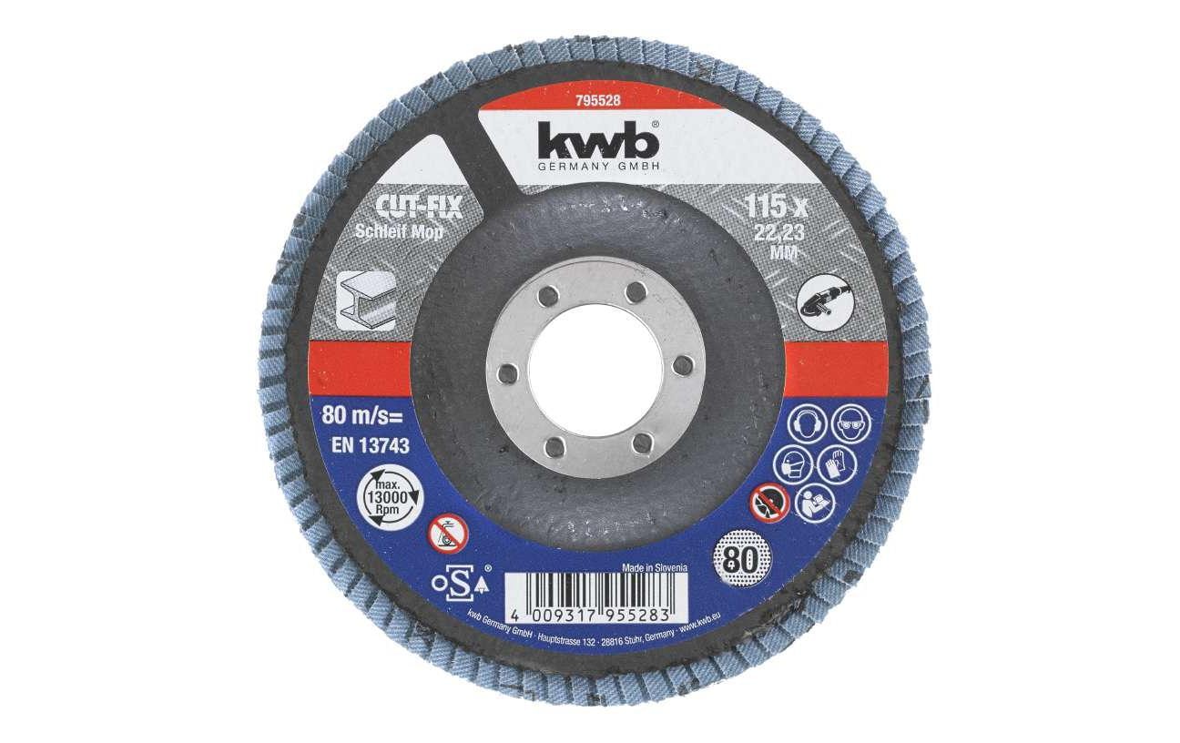 kwb Cutfix Schleifmop 115 K80