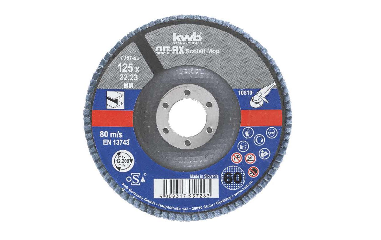 kwb Cutfix Schleifmop 125 K60 Ls