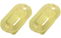 Einbaurahmen für MPX-Hochstromstecker 2 Stück, transparent