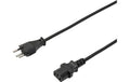 Netzkabel 250V/10A: 10 Meter Schwarz T12 Netzstecker und C13 Buchse